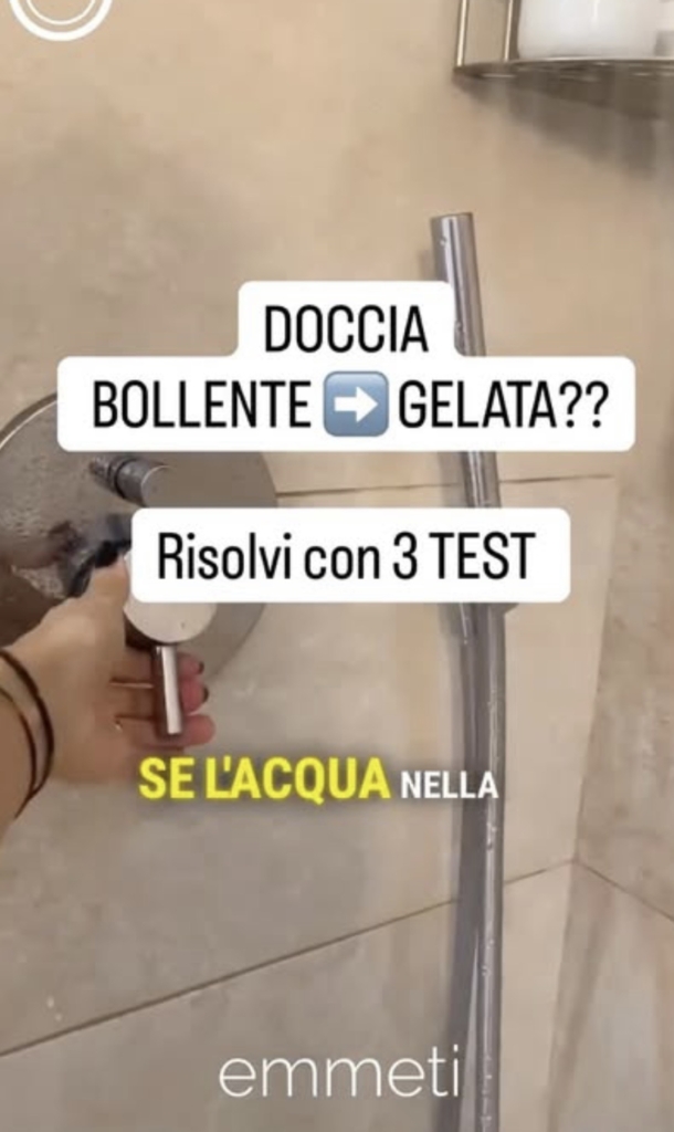 risolvi il problema della doccia che arriva calda e fredda ad intermittenza
