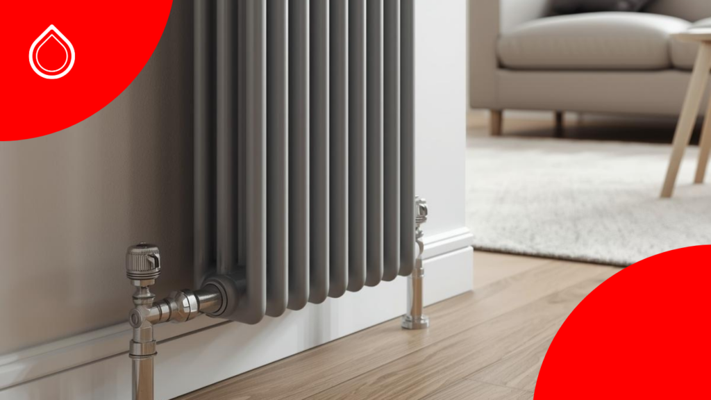 termosifone con entrabe le tubazioni basse che possono significare la presenza di monotubo